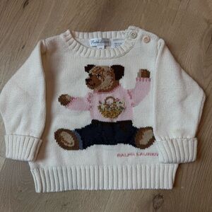 Vintage Ralph Lauren baby polo bear sweater